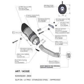 Leovince Kawasaki Z 900 LV PRO 14332E