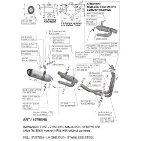 Leovince Kawasaki NINJA 650 LV ONE EVO 14379ENU