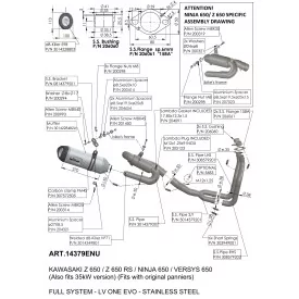 Leovince Kawasaki VERSYS 650 LV ONE EVO 14379ENU