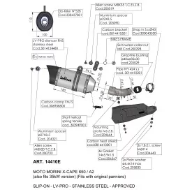 Leovince Moto Morini X-CAPE 650 LV PRO