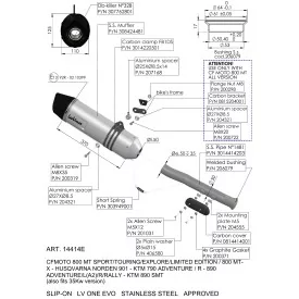 Leovince Husqvarna NORDEN 901 LV ONE EVO 14414E