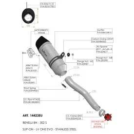 Leovince Benelli BN 302 S LV ONE EVO 14423EU