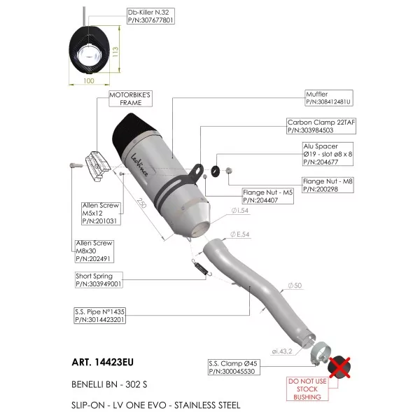 Leovince Benelli BN 302 S LV ONE EVO
