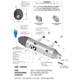 Leovince Gas Gas EC 350 F LV-X EVO 14436X