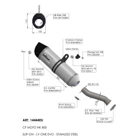 Exhaust Leovince CF Moto 800NK ADVANCED/SPORT 2023/2024 14444EU