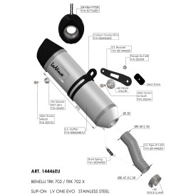 Leovince Benelli TRK 702 / 702X LV ONE EVO 14446EU