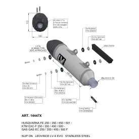 Leovince Gas Gas EC 500 F LV-X EVO 14447X