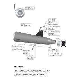 Leovince Royal Enfield METEOR 350 CLASSIC RACER 15008