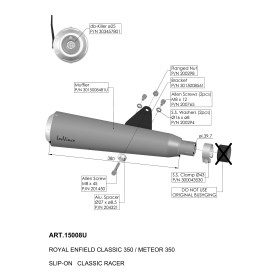 Echappement Leovince Royal Enfield METEOR 350 2021/2024 15008U