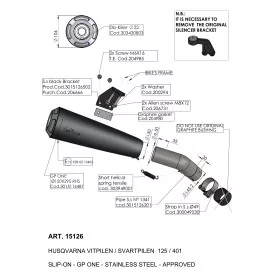Leovince Husqvarna Svartpilen/Vitpilen 401 GP ONE