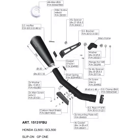 Leovince Honda CL 500 GP ONE 15131FBU