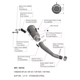 Leovince Yamaha YZF-R3 LV-10 15212U