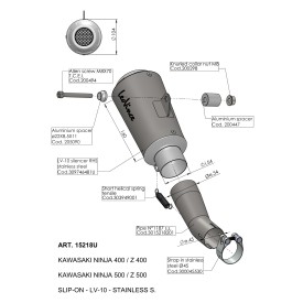 Leovince Kawasaki Z 500/SE LV-10 15218U