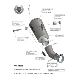 Leovince Honda CB 1000 R Neo Sports Café LV-10 15222