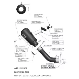 Leovince Kawasaki Z 900 LV-10 FULL BLACK