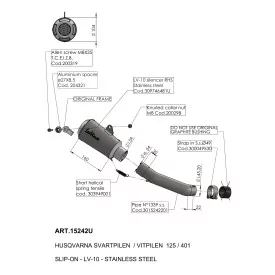 Leovince Husqvarna SVARTPILEN 125 LV-10 15242U
