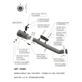 Leovince Aprilia RSV4 1100/FACTORY LV-10 15248U