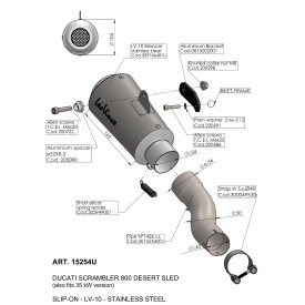 Leovince Ducati SCRAMBLER 800 DESERT SLED LV-10 15254U