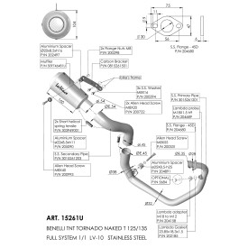Leovince Benelli TORNADO NAKED T 125/TNT 135 LV-10 1/1 15261U