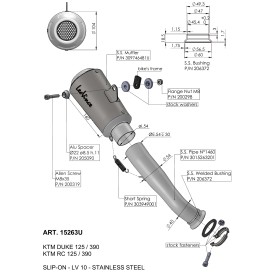 Leovince Ktm RC 390 LV-10 15263U