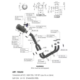 Leovince Yamaha XSR 700/Xtribute LV-10 15264U