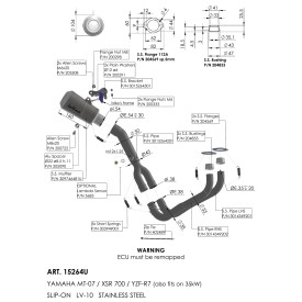 Leovince Yamaha MT-07 LV-10 15264U