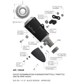 Escape Leovince Ducati SCRAMBLER 800 ICON/FULL THROTTLE/NIGHT SHIFT 2023/2024 15266B