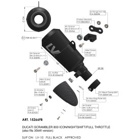 Escape Leovince Ducati SCRAMBLER 800 ICON/FULL THROTTLE/NIGHT SHIFT 2023/2024 15266FB