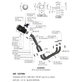 Leovince Yamaha MT-07 LV-10 BLACK EDITION 15272BU