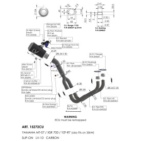 Leovince Yamaha MT-07 LV-10 CARBON FIBER 15272CU