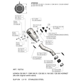 Leovince Honda CB 500 HORNET LV-10 15273U