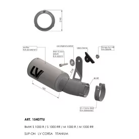 Leovince Bmw S 1000 R / M 1000 R LV CORSA TITANIUM