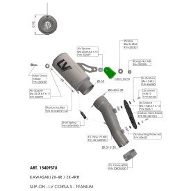 Scarico Leovince Kawasaki ZX-4R/RR NINJA 2024/2026 15409STU