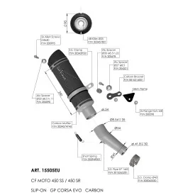 Leovince CF Moto 450 SS / 450 SR GP CORSA EVO 15505EU