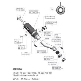 Leovince Honda CB 500 F GP CORSA 15506U
