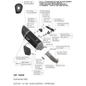 Leovince Kawasaki Z 900 LV-14 R BLACK EDITION 15603B
