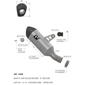 Leovince Bmw R 1300 GS LV-14 15604