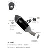 Leovince Bmw R 1300 GS LV-14 BLACK EDITION 15604B