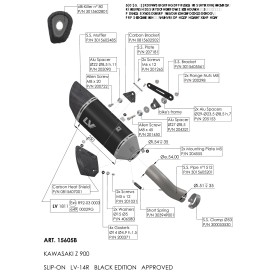Leovince Kawasaki Z 900 A2 LV-14 R BLACK EDITION 15605B