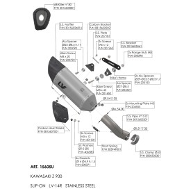 Echappement Leovince Kawasaki Z 900 A2 2025/2026 15605U