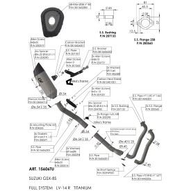 Leovince Suzuki GSX-8S LV-14 R TITANIUM 15606TU