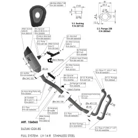 Leovince Suzuki GSX-8S LV-14 R 15606U