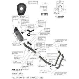 Leovince Suzuki GSX-8S LV-14 R 15606U