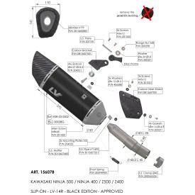Exhaust Leovince Kawasaki Z 400 2019/2021 15607B