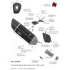 Leovince Kawasaki NINJA 500/SE LV-14 R BLACK EDITION 15607BU