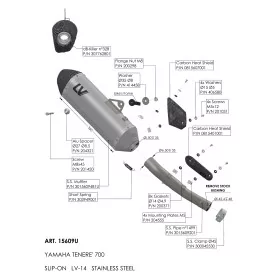 Leovince Yamaha TÉNÉRÉ 700 / WORLD RAID / RALLY EDITION / EXTREME EDITION / EXPLORE EDITION LV-14