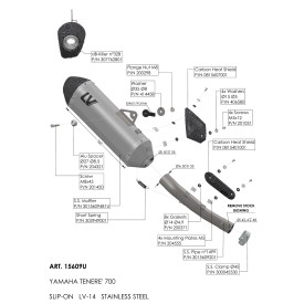 Leovince Yamaha TÉNÉRÉ 700 / WORLD RAID / RALLY EDITION / EXTREME EDITION / EXPLORE EDITION LV-14 15609U
