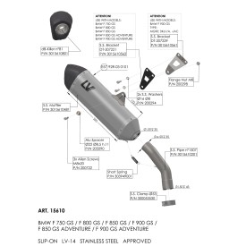 Leovince Bmw F 750 GS LV-14 15610