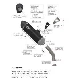 Leovince Bmw F 800 GS LV-14 BLACK EDITION 15610B