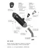 Leovince Bmw F 800 GS LV-14 BLACK EDITION 15610B